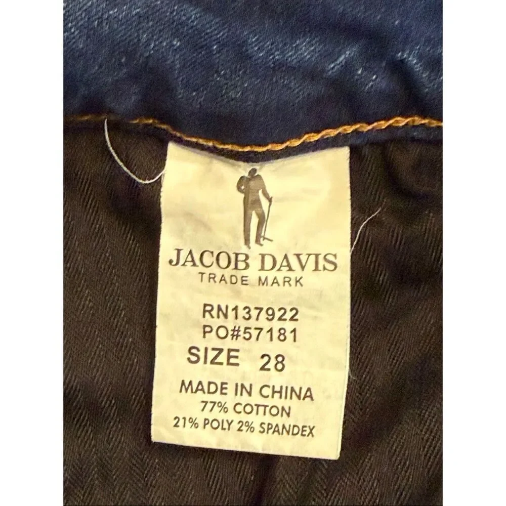 Jacob Davis Women’s Skinny Medium Wash Stretchy Denim Jeans Size 28 (6745)